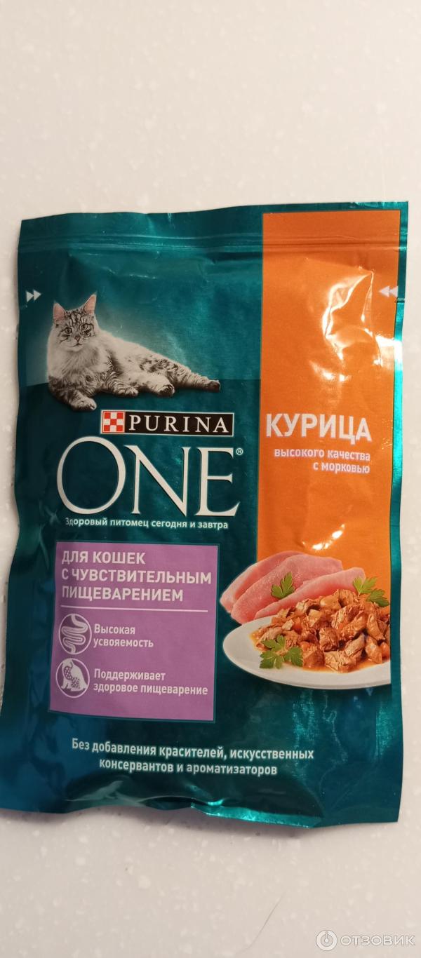 Корм для кошек Purina One Для кошек с чувствительным пищеварением фото