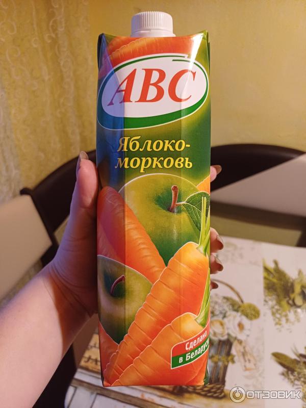 Яблочно-морковный нектар с мякотью ABC фото