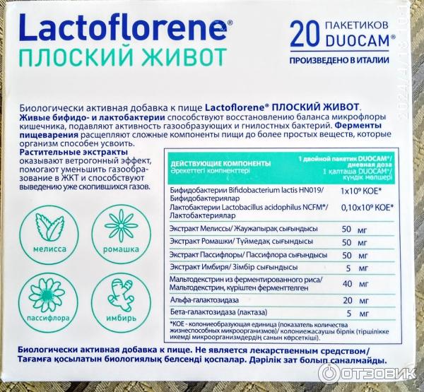 БАД Lactoflorene Плоский живот фото