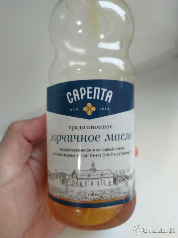 Масло горчичное нерафинированное коричневое Сарепта фото