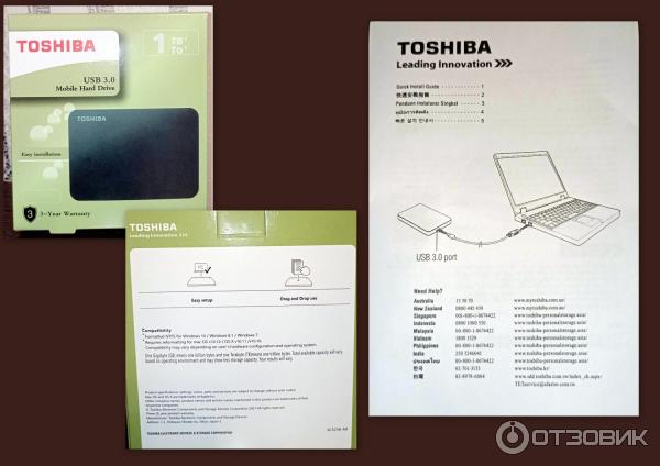 Внешний жесткий диск Toshiba Canvio Basics 1 TB