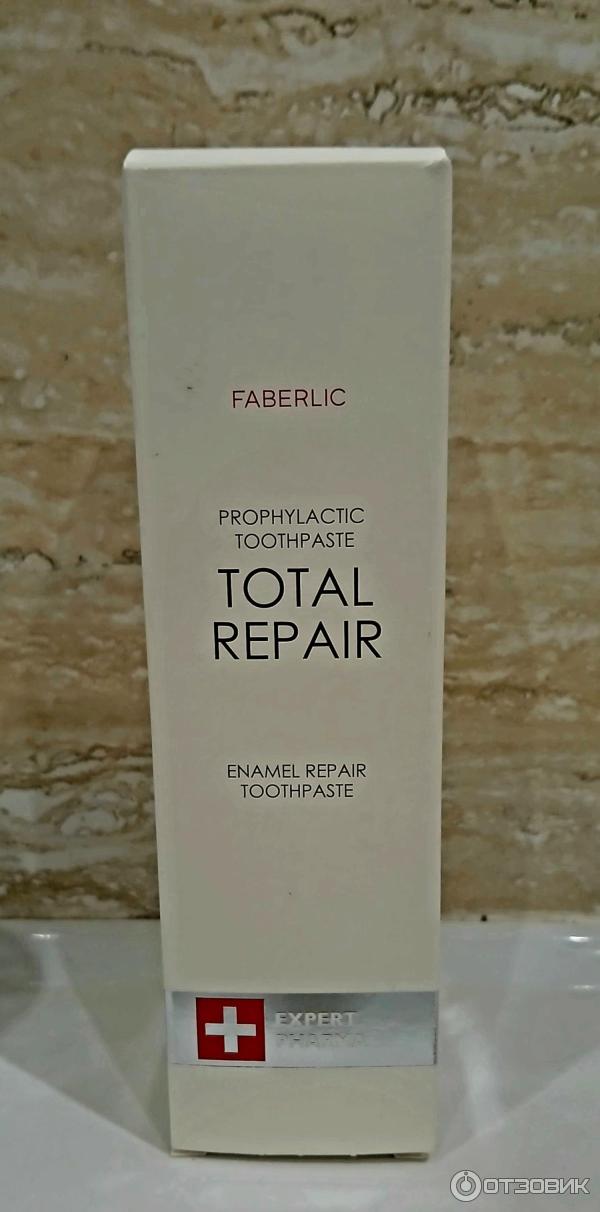 Зубная паста для восстановления и укрепления эмали FABERLIC Total Repair фото