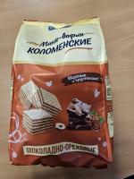 Вафли Коломенский "Шоколадно-ореховые" фото