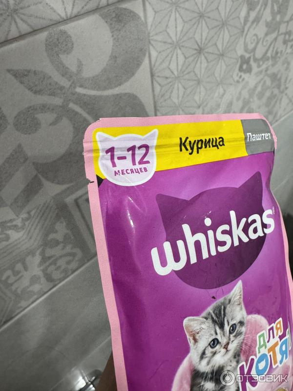 Корм для котят Whiskas Паштет с курицей фото