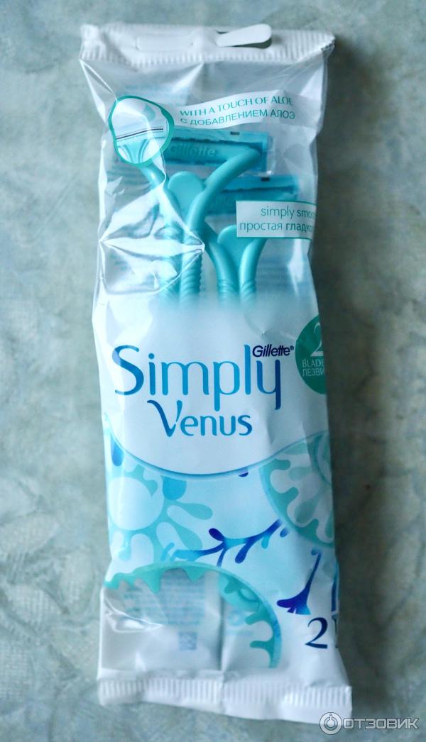 Женский бритвенный станок Gillette Simply Venus 2 (одноразовый) фото