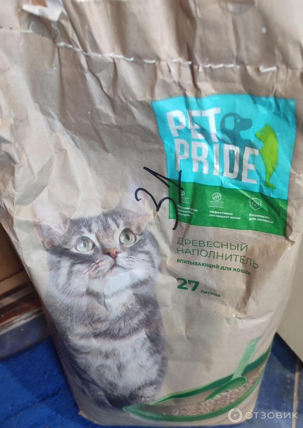 Наполнитель для кошачьего туалета pet pride