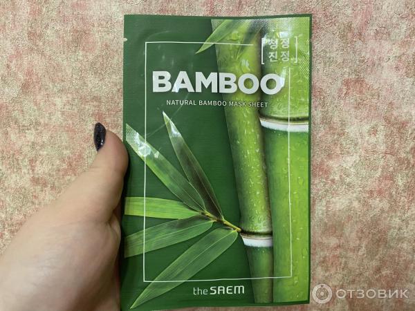 Тканевая маска The Saem Natural bamboo mask sheet фото