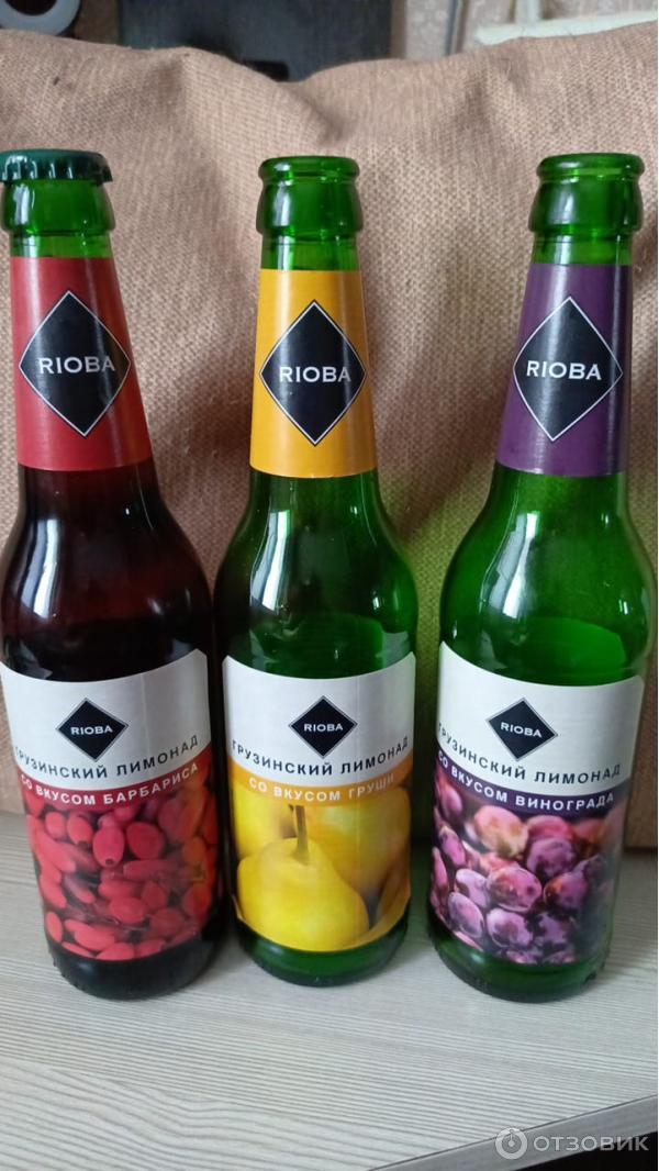 Отзыв о Лимонад Грузинский Rioba | Вкусный, но сладкий чересчур