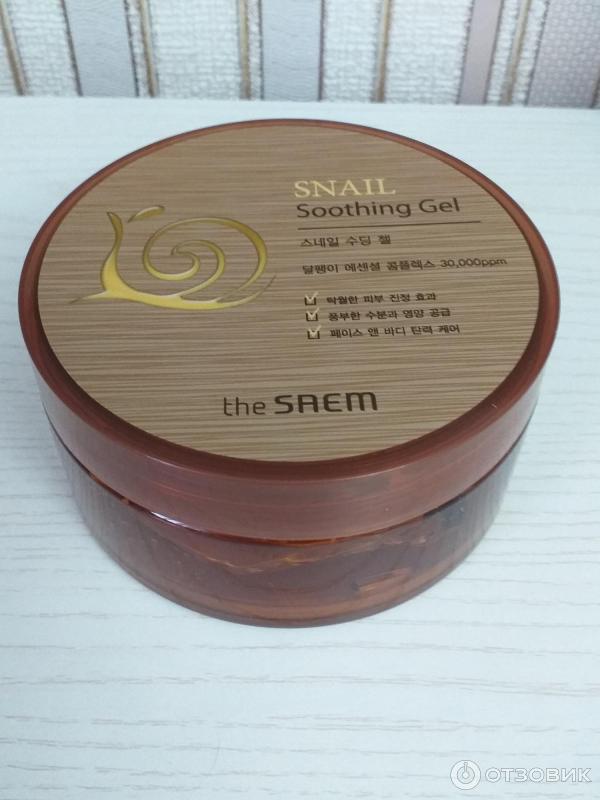 Универсальный гель с улиточным экстрактом The Saem Snail Soothing Gel фото