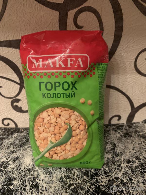 Горох колотый шлифованный Макфа фото