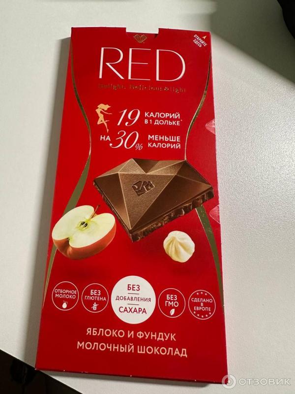 Отзыв о Молочный шоколад RED Delight | Вкусный шоколад без сахара