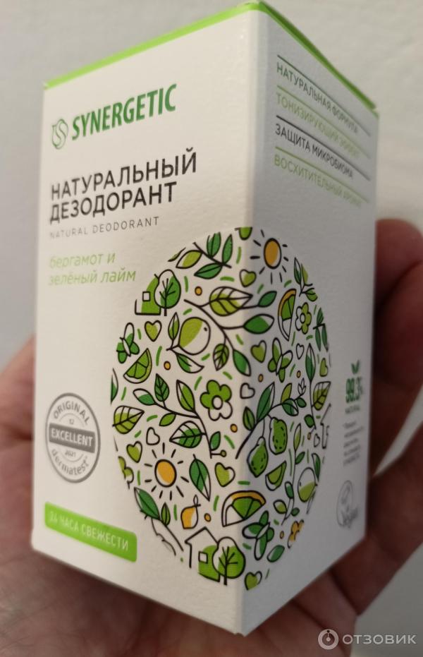 Отзыв о Дезодорант натуральный Synergetic "Бергамот и зеленый лайм ...