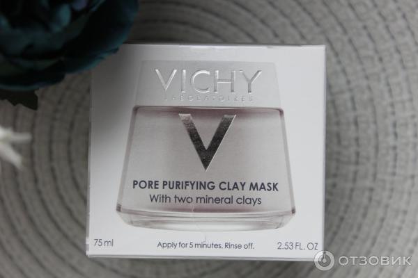 Минеральная очищающая поры маска с белой глиной Vichy