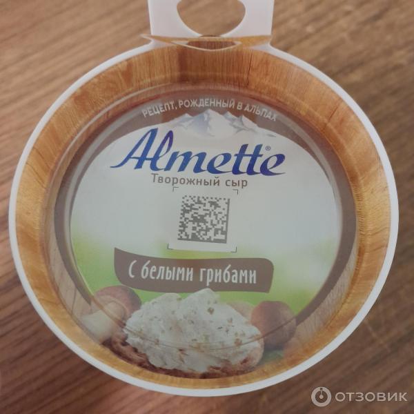 Отзыв о Сыр творожный Almette "С белыми грибами" | Нежный сливочно ...