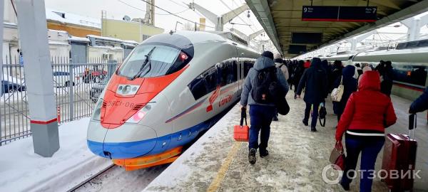 Высокоскоростной поезд Сапсан фото