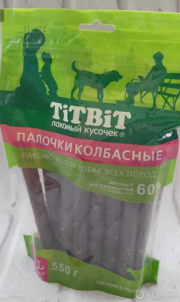 Отзыв о Лакомство для собак всех пород Titbit Палочки колбасные ...