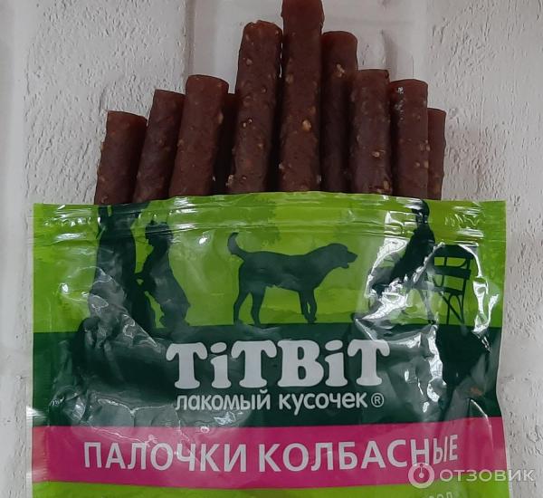 Отзыв о Лакомство для собак всех пород Titbit Палочки колбасные ...