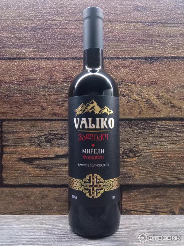 Отзыв о Вино Valiko красное полусладкое Мирели | Нормальное вино по ...