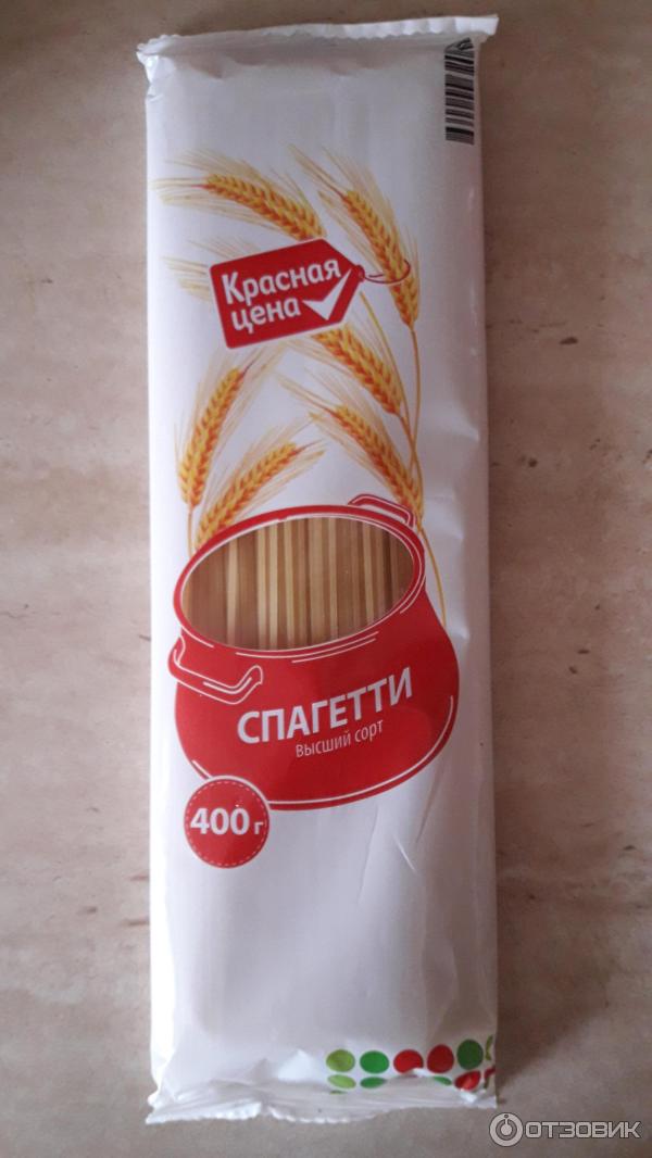 Отзыв о Макаронные изделия "Красная цена" Спагетти высший сорт ...