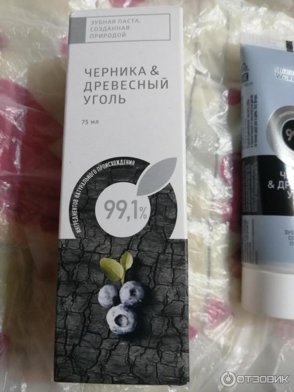 Зубная паста Siberian Wellness Черника и древесный уголь фото