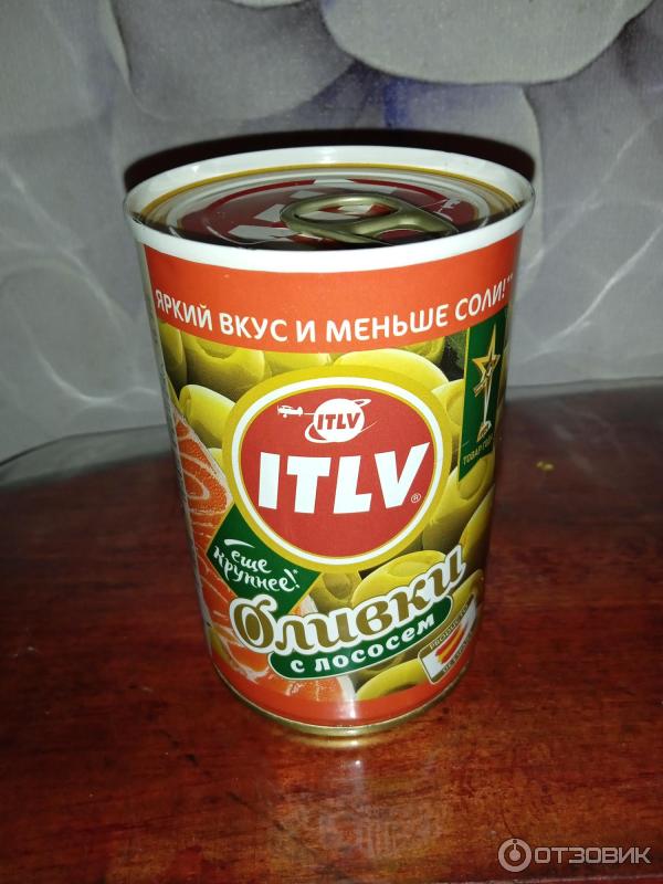 Отзыв о Оливки зеленые ITLV с лососем | Фаршированные оливки