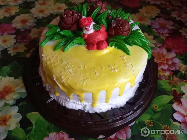 Отзыв о Торт ИП Григорян Н.Г. Фруктово-Бисквитный (банан, киви ...