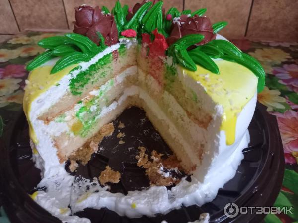 Отзыв о Торт ИП Григорян Н.Г. Фруктово-Бисквитный (банан, киви ...