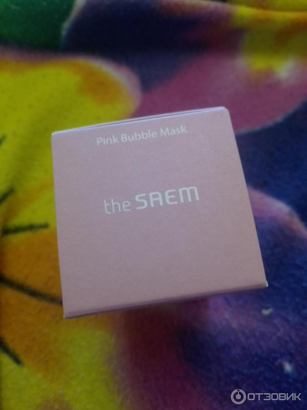 Маска для лица The Saem Gem Miracle Pink Pearl O2 Bubble Mask фото