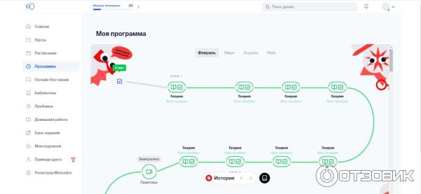 Как выглядит раздел с уроками после обовления: