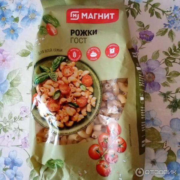 Макаронные изделия Магнит Рожки фото