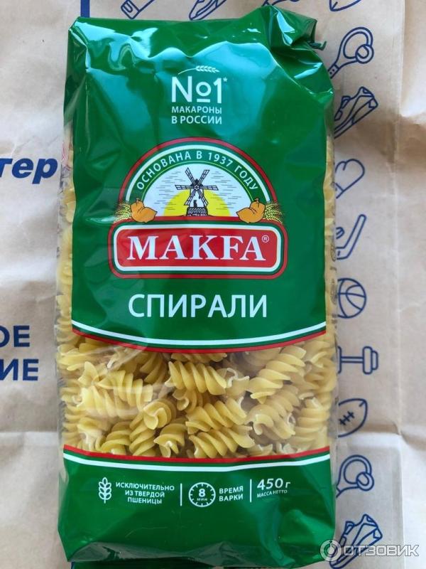 Макароны Макфа Спирали фото