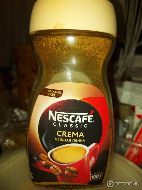 Кофе Nescafe Classic с пенкой Crema фото