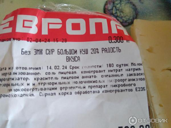 Отзыв о Сыр Радость вкуса "Большой куш" | Непривередливость в еде на ...