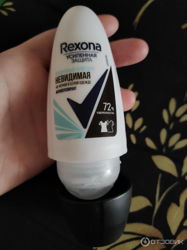 Антиперспирант шариковый Rexona Motionsense невидимая Прозрачный кристалл против белых следов и желтых пятен фото