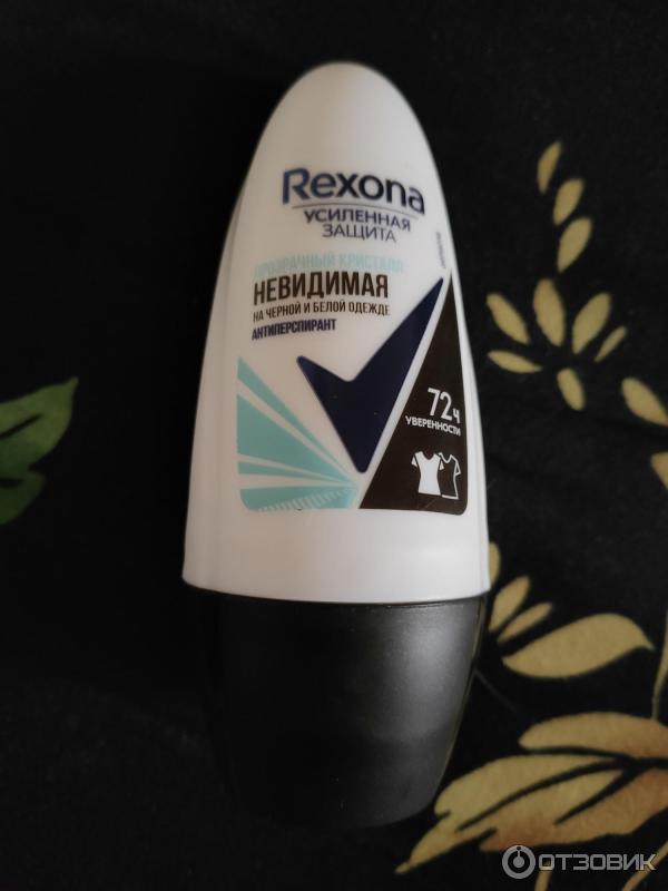 Антиперспирант шариковый Rexona Motionsense невидимая Прозрачный кристалл против белых следов и желтых пятен фото