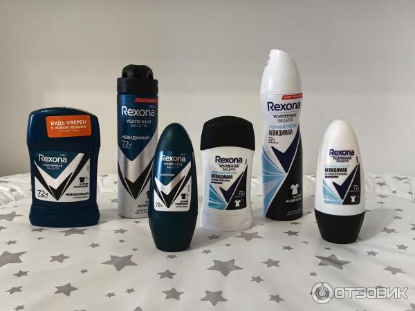 Антиперспирант-карандаш Rexona MEN Невидимый на черном и белом фото