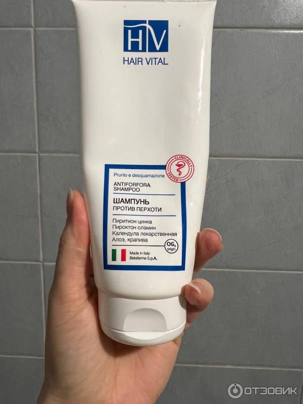 Шампунь против перхоти Hair Vital с перитионом цинка фото