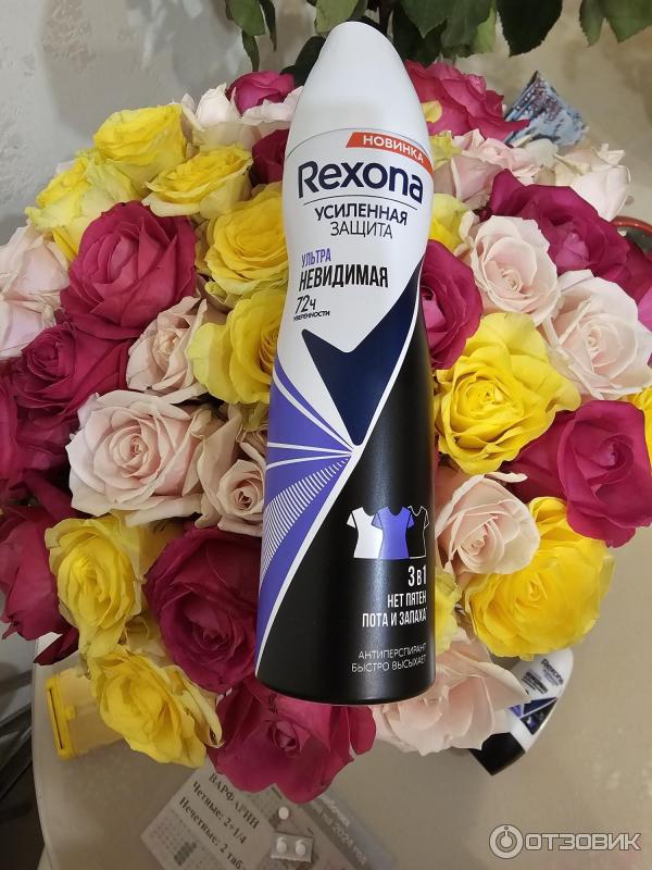 Антиперспирант Rexona Ультраневидимая защита спрей фото