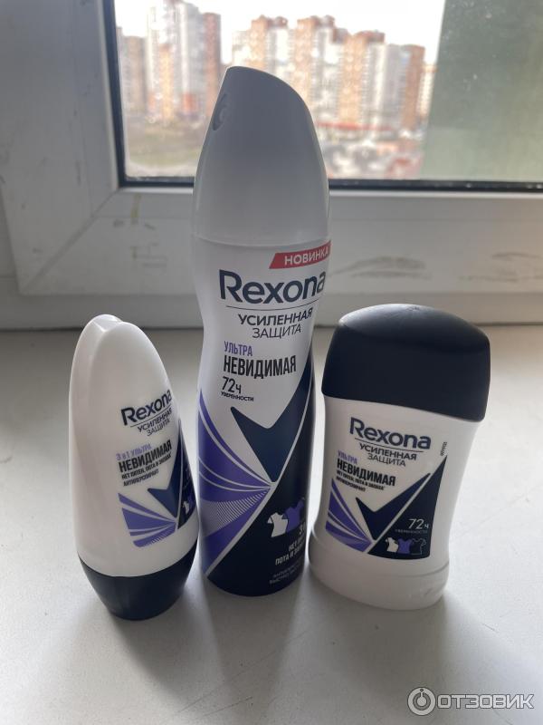 Антиперспирант шариковый Rexona 3 в 1 ультраневидимая фото