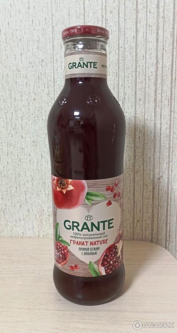 Отзыв о Гранатовый сок Grante прямого отжима | верю что чистый гранатовый!