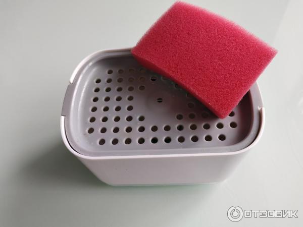 Отзыв о Диспенсер для моющего средства на кухню с губкой дозатор ...