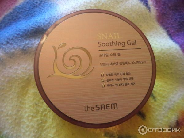 Универсальный гель с улиточным экстрактом The Saem Snail Soothing Gel фото