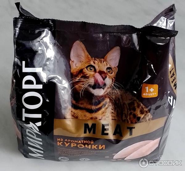 Отзыв о Сухой корм "Мираторг" MEAT из ароматной курочки для кошек 1 ...