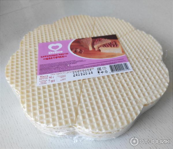 Отзыв о Вафельные листы Delice "Цветочек" | Отличная основа для сладких ...