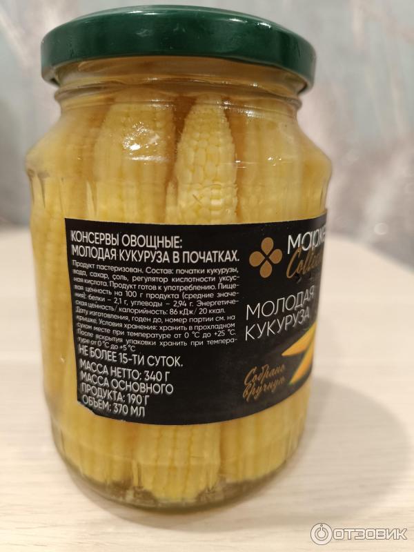 Отзыв о Консервированная кукуруза молодая в початках Маркет Collection ...
