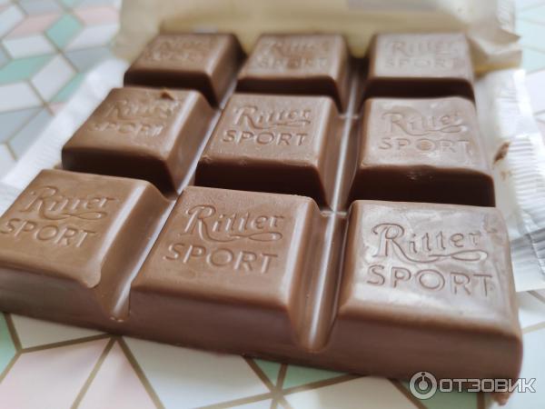 Отзыв о Молочный шоколад Ritter Sport "Карамельный мусс с миндалем ...