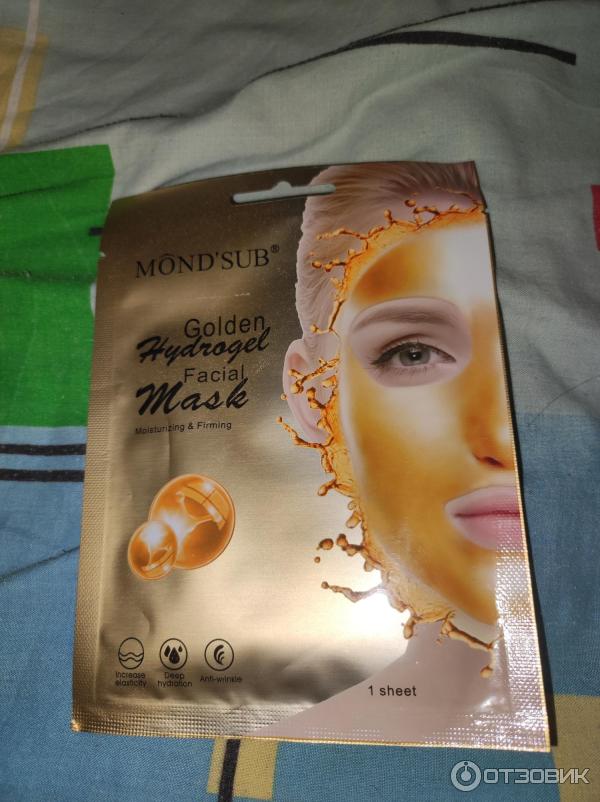 Гидрогелевая маска для лица Mond39Sub 24 K Gold Facial Mask фото