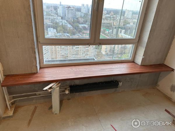 Отзыв о Подоконники из дерева Дуб Дубом | Все отлично!