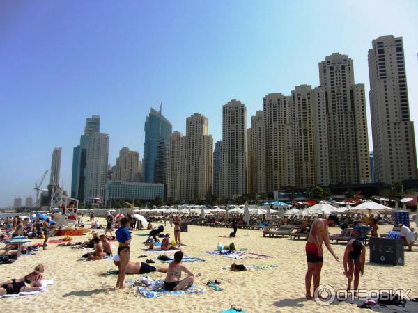 Пляж Jumeirah Beach Residence (ОАЭ, Дубай) фото