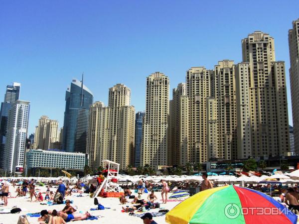 Пляж Jumeirah Beach Residence (ОАЭ, Дубай) фото